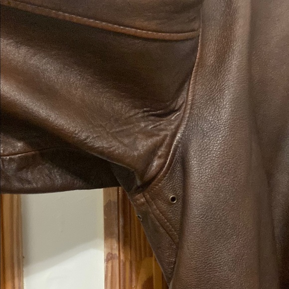 US Wings Brown Leather Jacket - Picture 9 of 16